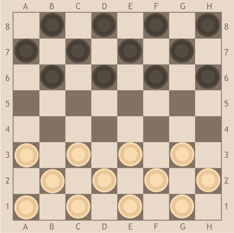 Classic Checkers Board Game Setup and Strategy