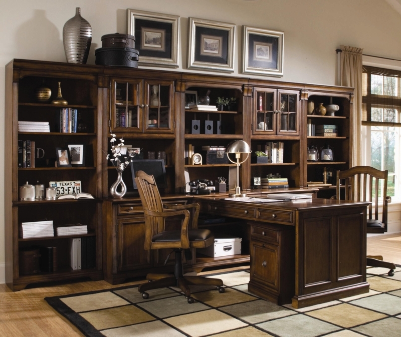 Classic Wooden Brookhaven Office Wall Unit