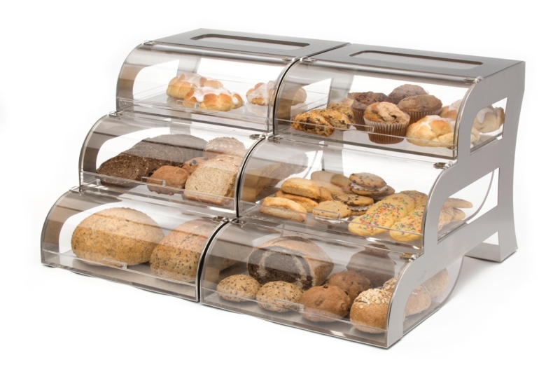 Clear Acrylic Three-Tier Bakery Display Case