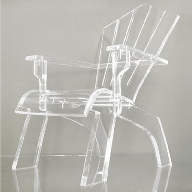 Clear Lucite Acrylic Modern Transparent Armchair