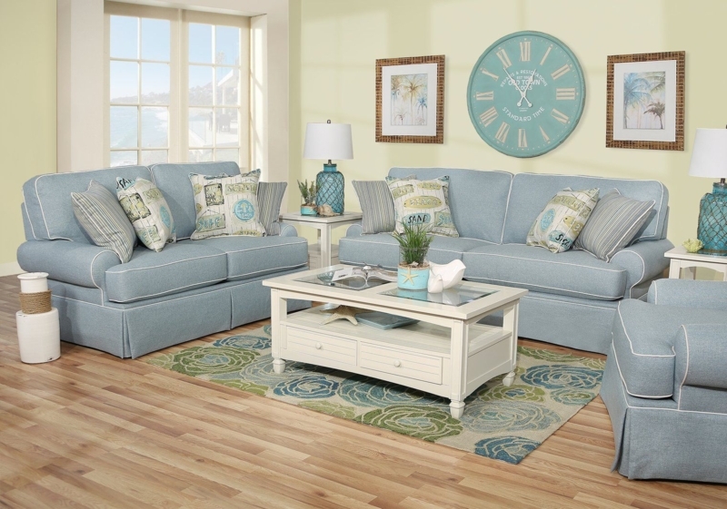 Coastal Blue Sandbridge 5-Piece Living Room Set