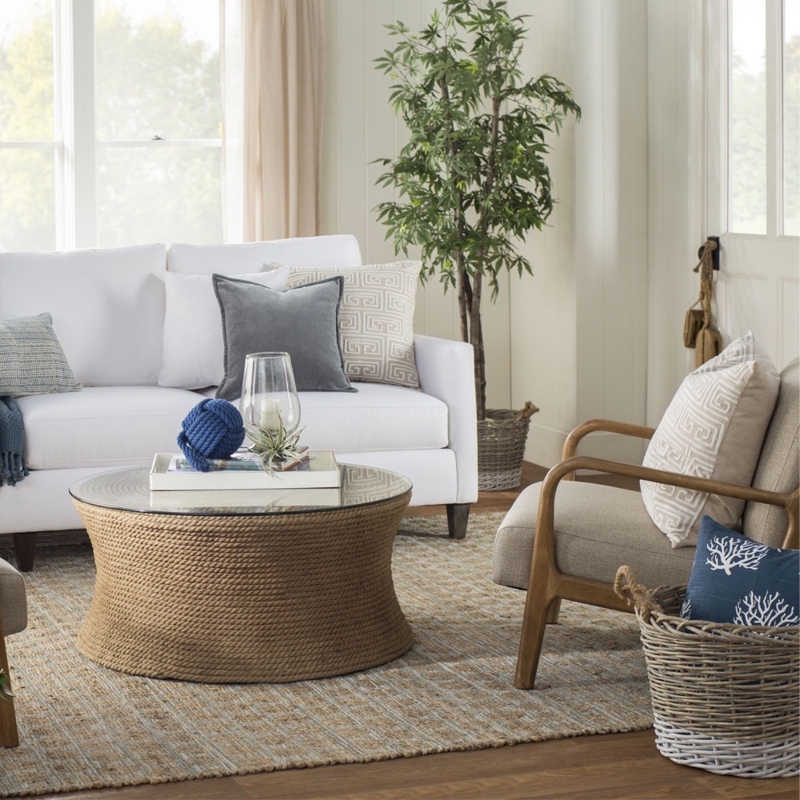 Coastal Living Room with Nautical Accents