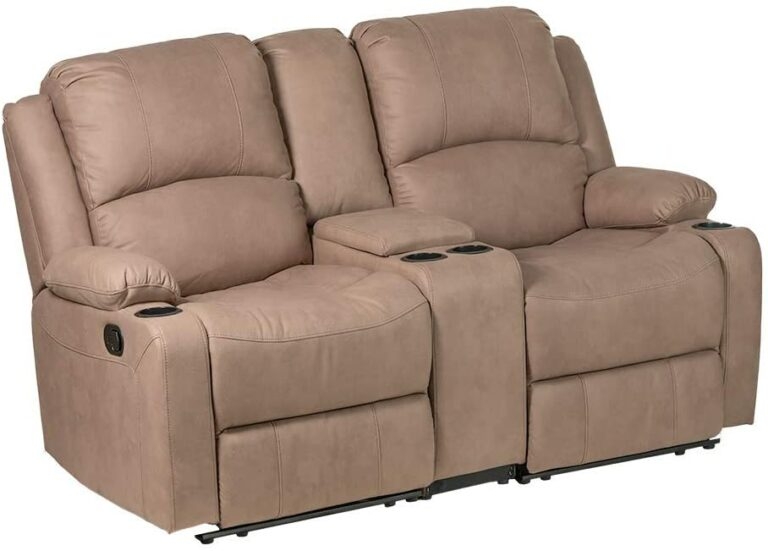 Compact Dual Recliner Sofa for RV Interiors