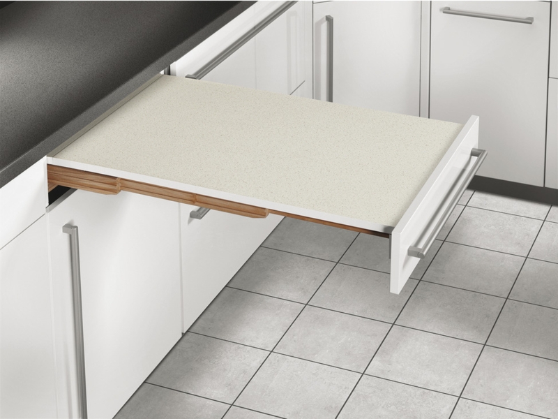 Compact Pull-Out Kitchen Table for Small Spaces