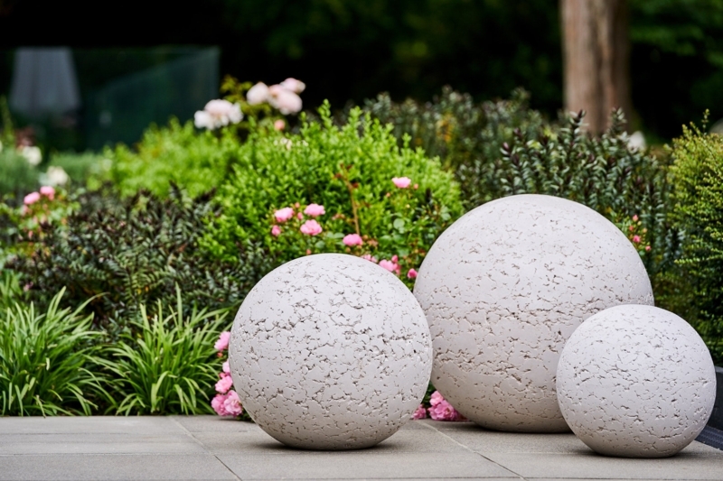 Concrete Garden Spheres for Modern Outdoor Decor