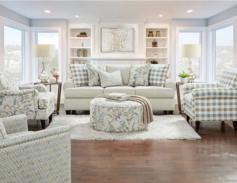 Cozy Country Cottage Living Room Sofa Ideas