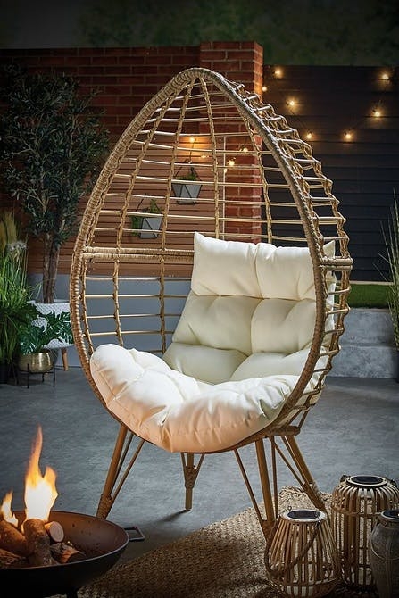 Cozy Outdoor Cocoon Chair with Cushions