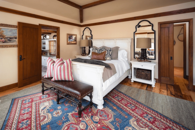 Cozy Spanish-Style Primary Bedroom with Rustic Charm