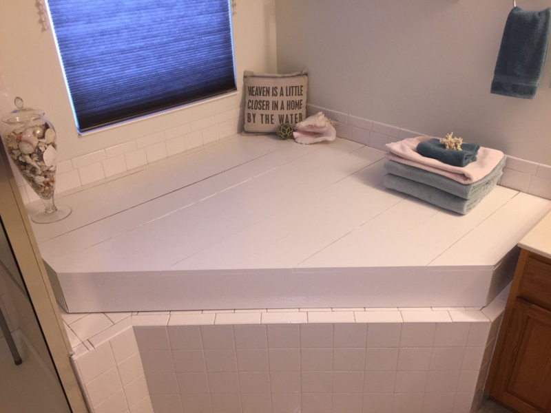 Creative Bathtub Cover for Small Bathroom Storage