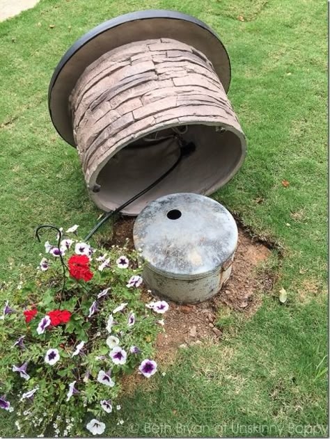 Creative Stone-Look Septic Tank Cover Ideas