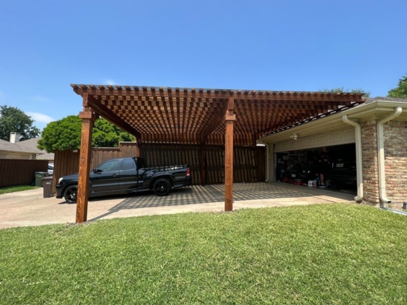 Custom Cedar Pergola and Carport Design Ideas