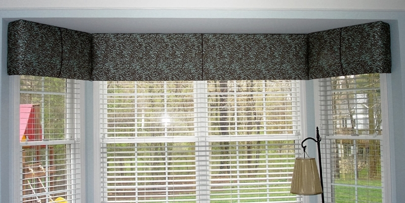 Custom Fabric Valance and Cornice Window Treatments