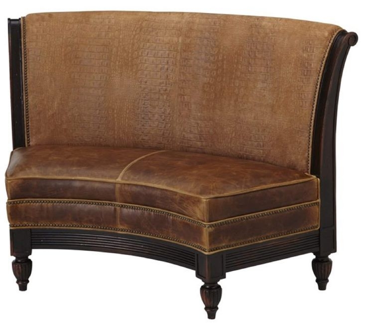 Custom Upholstered Solid Wood Curved Banquette Dining Bench in - Etsy ...