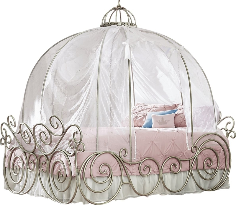 Disney Princess Fairytale Metal Carriage Bed with Canopy