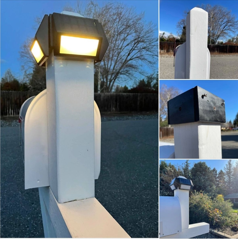 DIY Solar-Powered Mailbox Post Light