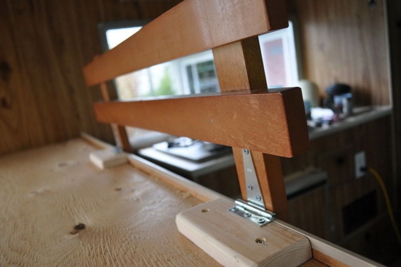 DIY Wooden RV Bunk Bed Safety Rail