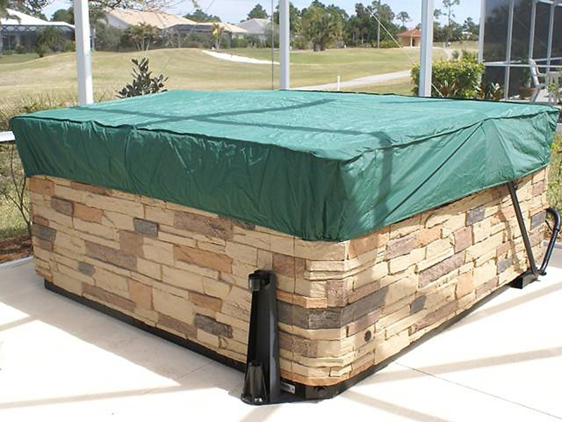 Durable Hot Tub Cover for Insulation and Weather Protection