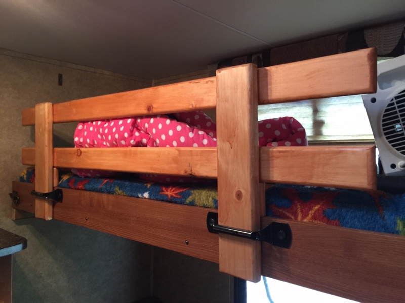 Durable Wooden Safety Rails for Bunk Beds