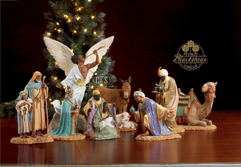 Ebony Visions Nativity Scene with African Heritage Design