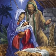 Elegant African American Nativity Set Christmas Decor