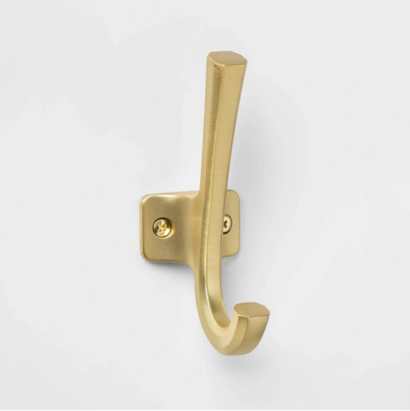 Elegant Brass Mudroom Wall Hook Design