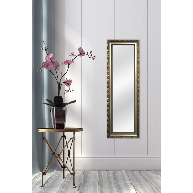 Elegant Champagne Bronze Over the Door Mirror
