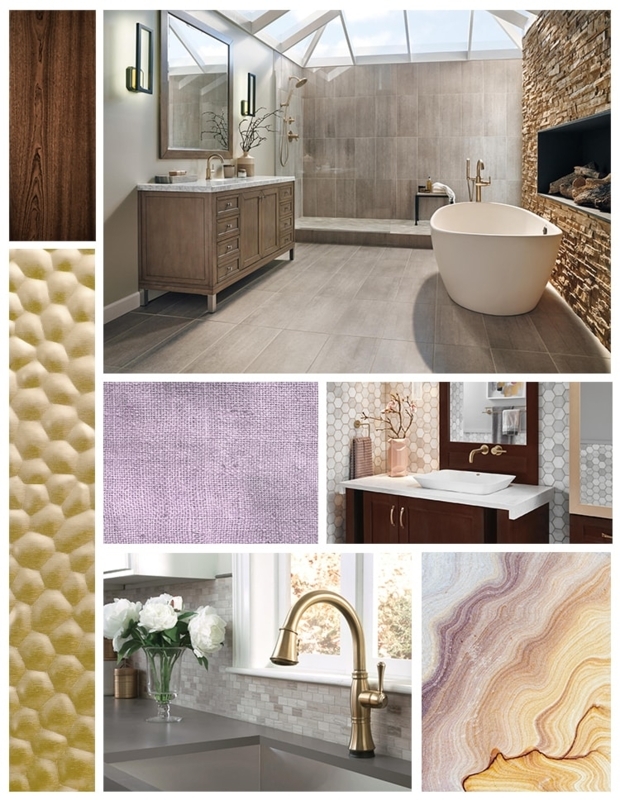 Elegant Champagne Bronze Vanity Mirror in Modern Bathroom