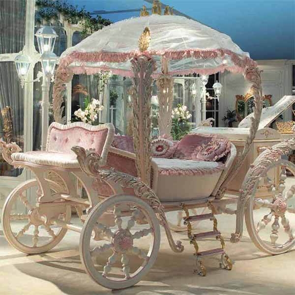 Elegant Custom Disney Princess Carriage Bed Design