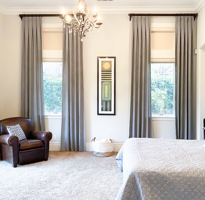 Elegant Custom Loft Curtains with Extra Length