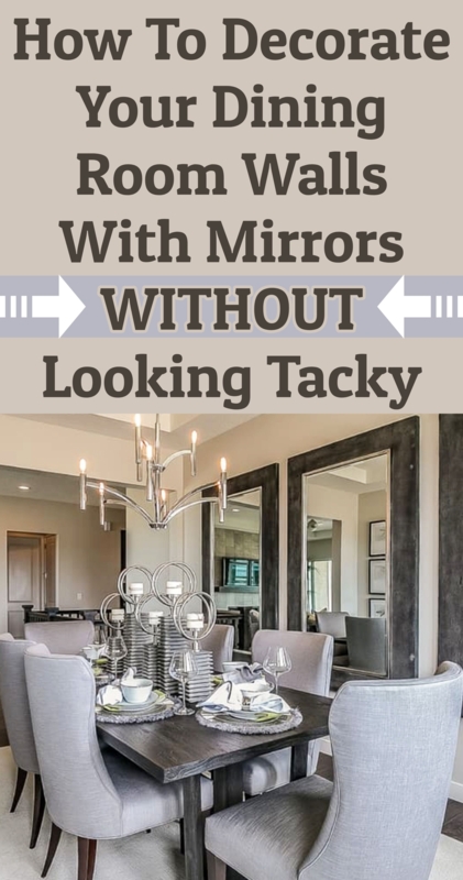 Elegant Dining Room Mirror Wall Decor Ideas