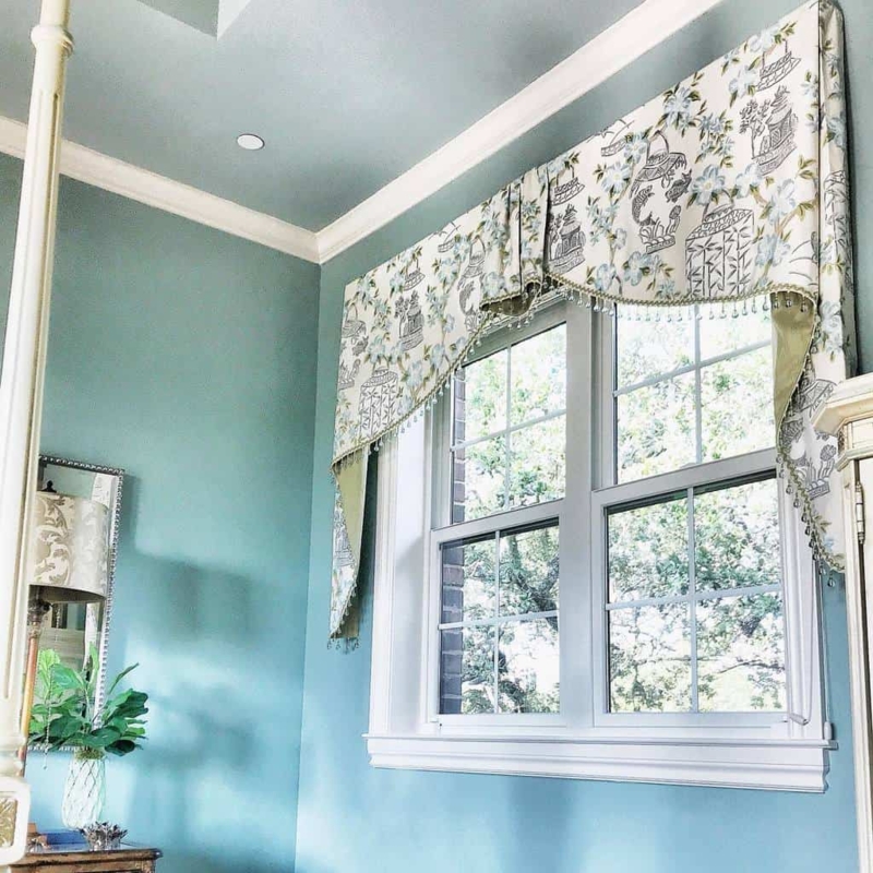Elegant Floral Valance Window Treatment Ideas