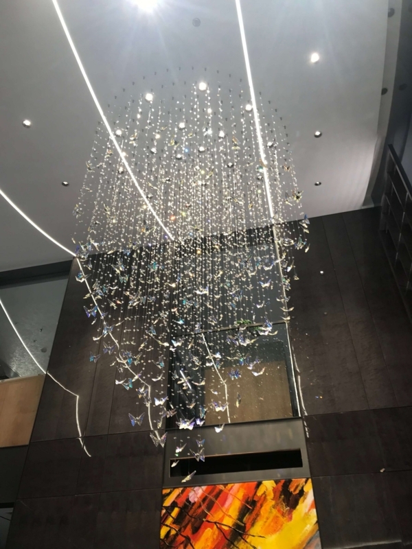 Elegant Flying Butterfly Crystal Chandelier Design