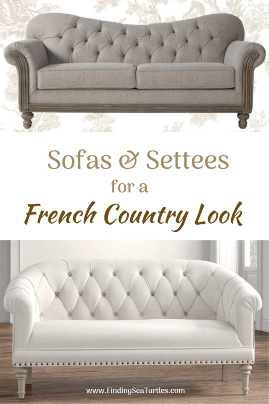 Elegant French Country Sofas and Settees Design