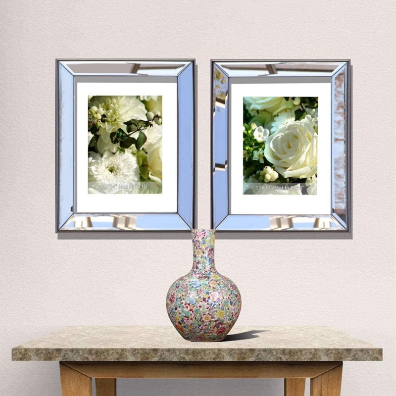 Elegant Large Mirrored Wall Picture Frames