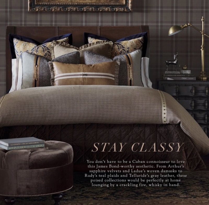 Masculine Bed Linens