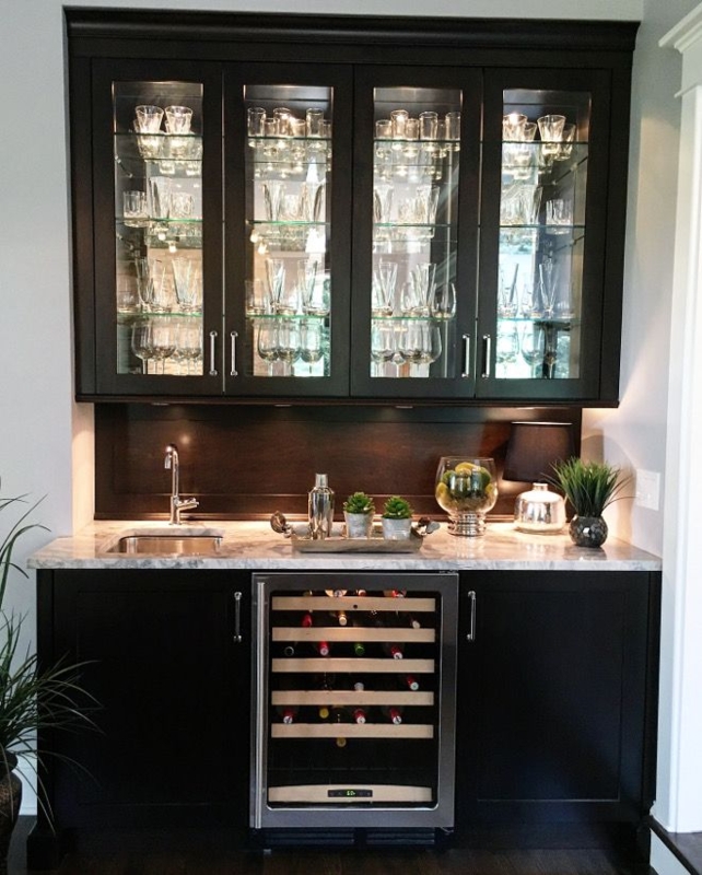Bar Cabinets With Glass Doors