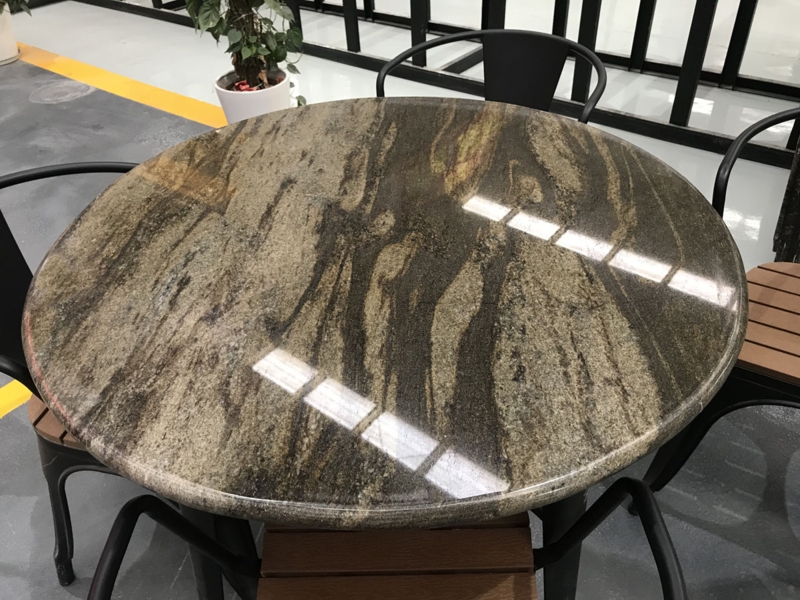Elegant Round Granite Coffee Table Top Design