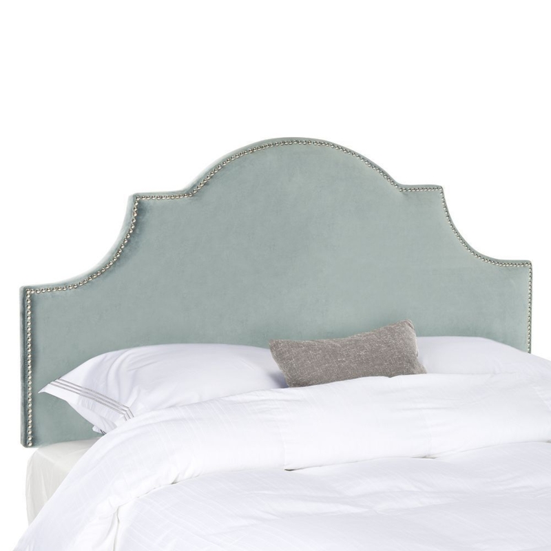 Elegant Safavieh Hallmar Arched Upholstered Headboard