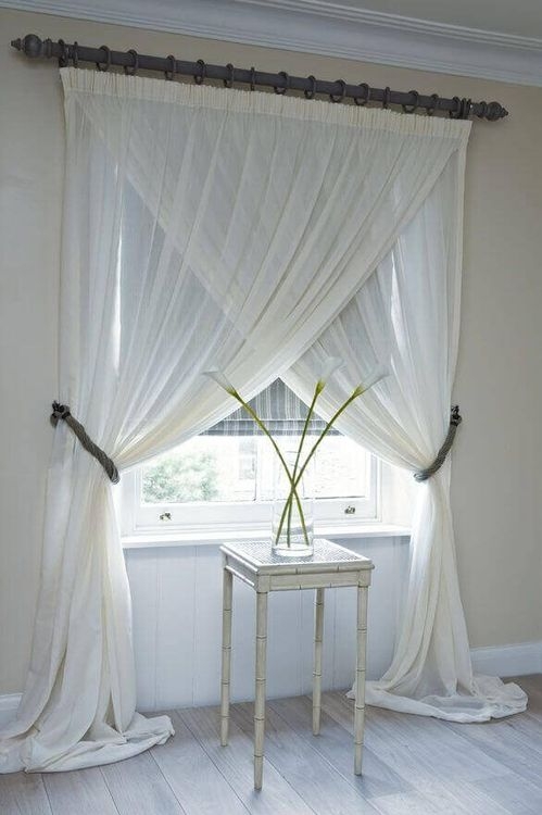 Elegant Sheer Curtains with Creative Draping Style
