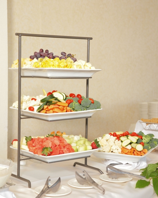 Elegant Tiered Buffet Food Display Stand Ideas