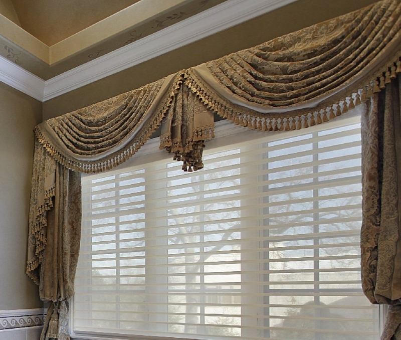 Elegant Traditional Swag Valance with Tassels