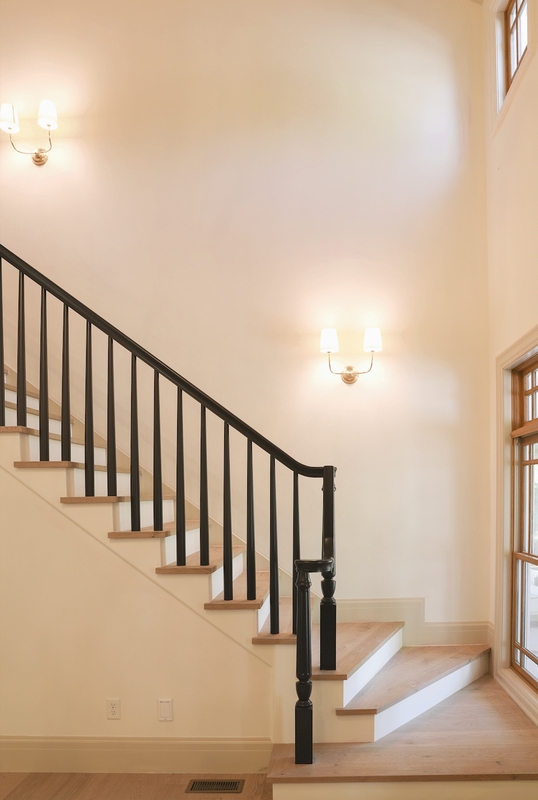 Elegant Wall Sconces Lighting Bright Stairwell