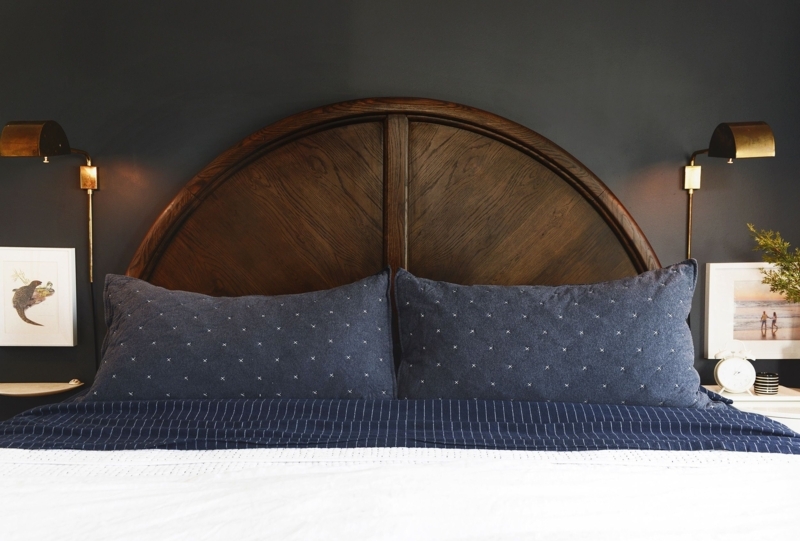 Elegant Wooden Curvy Headboard for Cozy Bedrooms