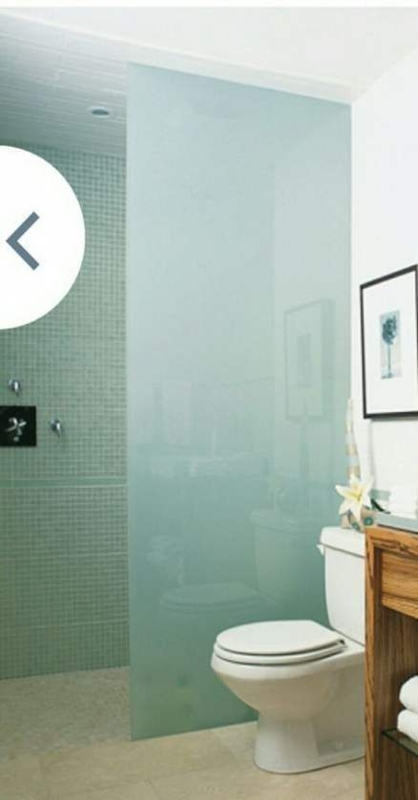 Frosted Glass Door Bathroom Half Walls 39+ Trendy Ideas | Shower doors ...