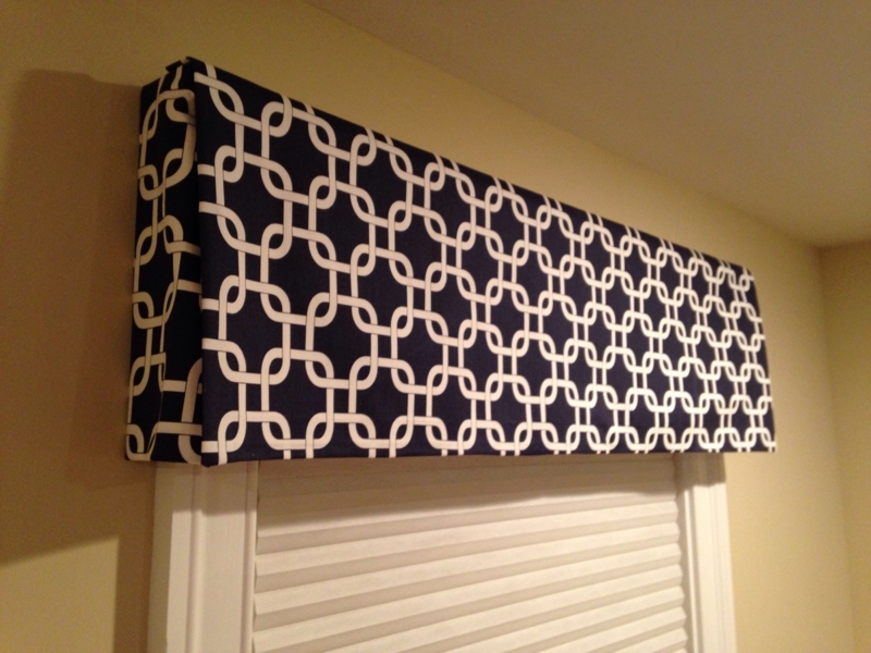 Geometric Patterned DIY Window Valance Design