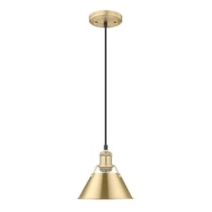 Golden Lighting Orwell 100-Watt 1-Light Brushed Champagne Bronze and ...