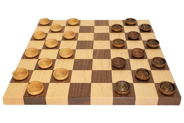 Handcrafted Wooden Checker Board by DutchCrafters Amish Furniture