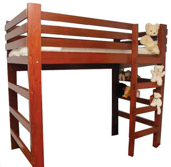 Handcrafted Wooden Loft Bunk Bed Made in USA