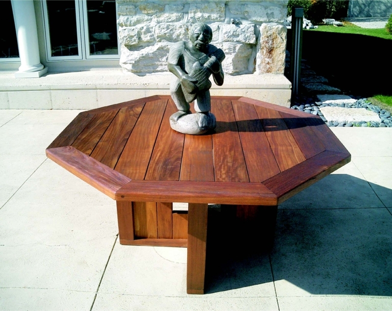 Handmade 52-Inch Octagonal Outdoor Dining Table