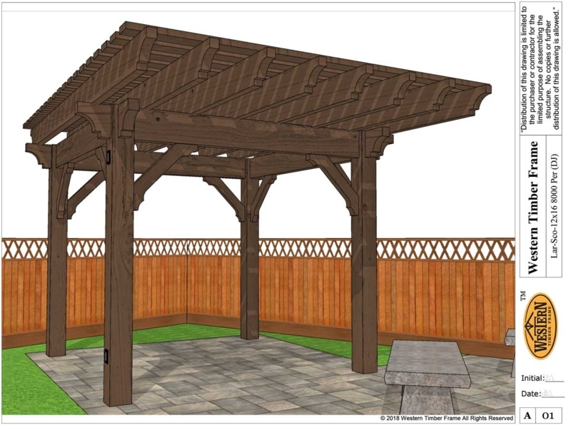 Heavy-Duty Western Timber Cantilever Pergola Design
